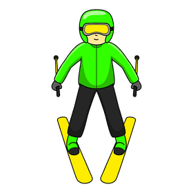 Skiing Braking clipart