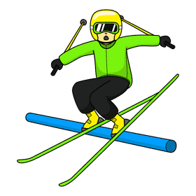 Skiing Freestyle clipart