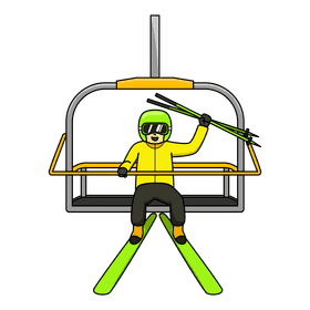 Skiing Ski Lift clipart