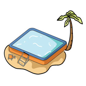 Swimming pool summer clipart