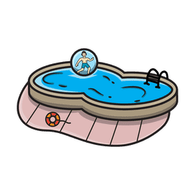 Swimming pool Bubble clipart