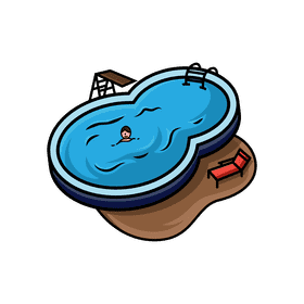 Swimming pool Stay clipart