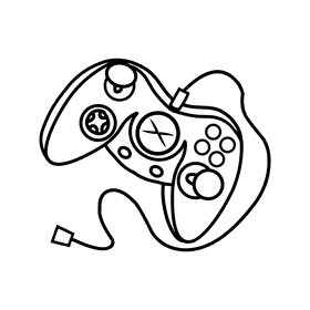 Xbox Original Xbox black and white clipart