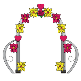 Wedding arch clipart