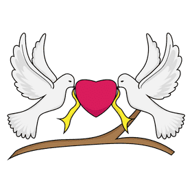 Love dove clipart