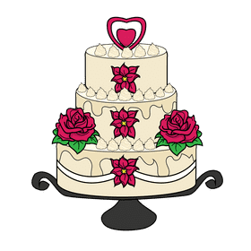 Wedding cake clipart