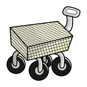 Wheelbarrow classic clipart