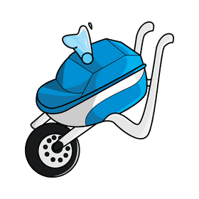 Wheelbarrow water clipart