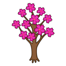 Cherry blossom Beautiful Tree clipart
