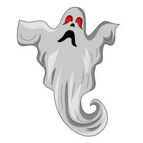 Creepy ghost clipart