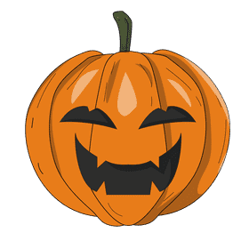 Creepy pumpkin clipart