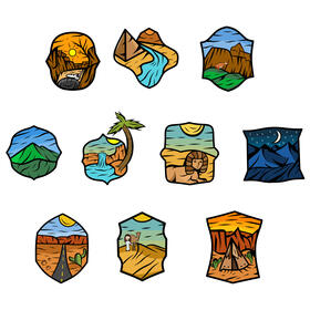 Desert Set vector