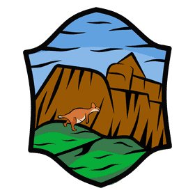 Desert kangaroo clipart