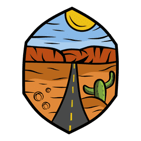 Desert road clipart