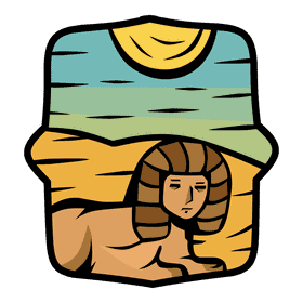 Desert sphinx clipart