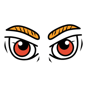 Eyes Cartoon Angry clipart