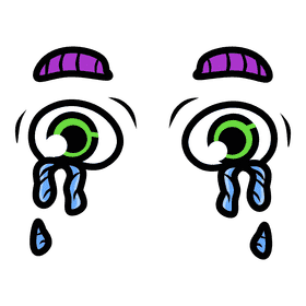 Eyes Cartoon Cry clipart