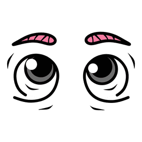 Eyes Cartoon Look Up clipart