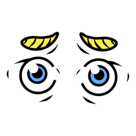 Eyes Cartoon Panic clipart