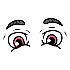 Eyes Cartoon Sad clipart