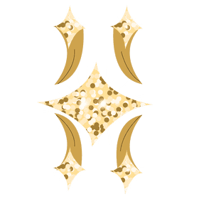 Glitter gold clipart