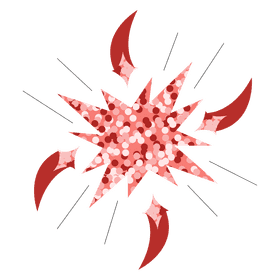 Glitter salmon clipart