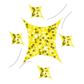 Glitter yellow clipart