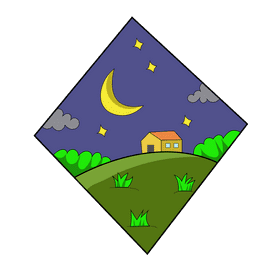 Grassland night clipart