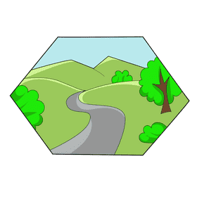 Grassland river clipart