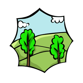 Grassland tree clipart