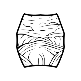 Horizon Lake black and white clipart