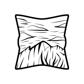Horizon Mountain black and white clipart