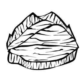 Meadow Mountain black and white clipart