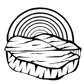 Meadow Rainbow black and white clipart