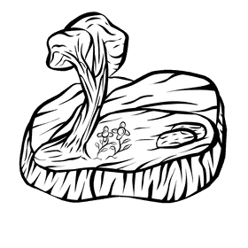 Meadow Tree black and white clipart