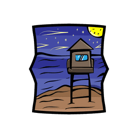 Night sky Beach clipart