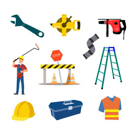 Different repair and construction mix vector icon 02 free download