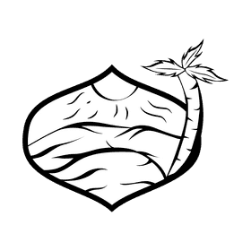 Oasis Afternoon black and white clipart