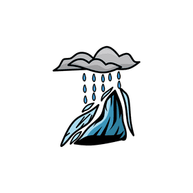 Rain Cloud Avalanche clipart
