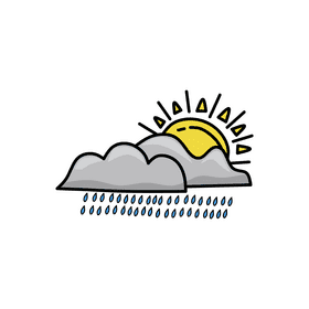 Rain Cloud Drizzle clipart