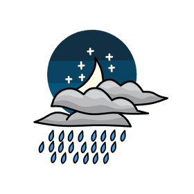 Rain Cloud Night clipart