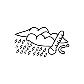 Rain Cloud Weather black and white clipart