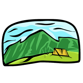 Rocky mountain tent clipart