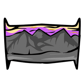 Rocky mountain twilight clipart