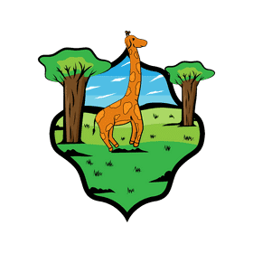 Savana Giraffe clipart