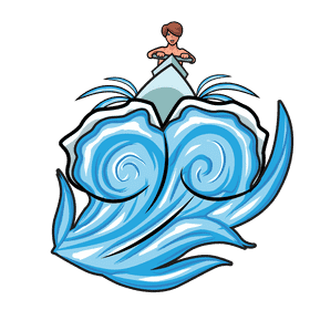Sea Wave Motoboat clipart