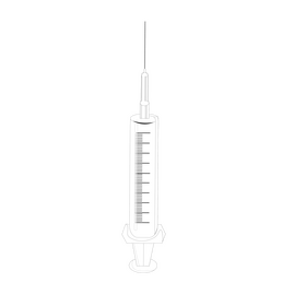 Syringe drawing black and white clipart