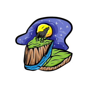 Starry Night Howl clipart
