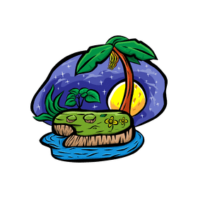 Starry Night Island clipart
