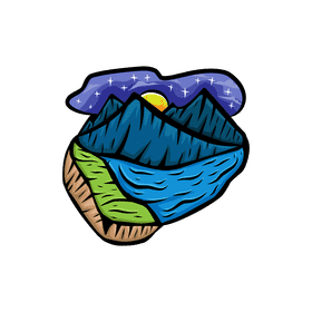 Starry Night Lake clipart